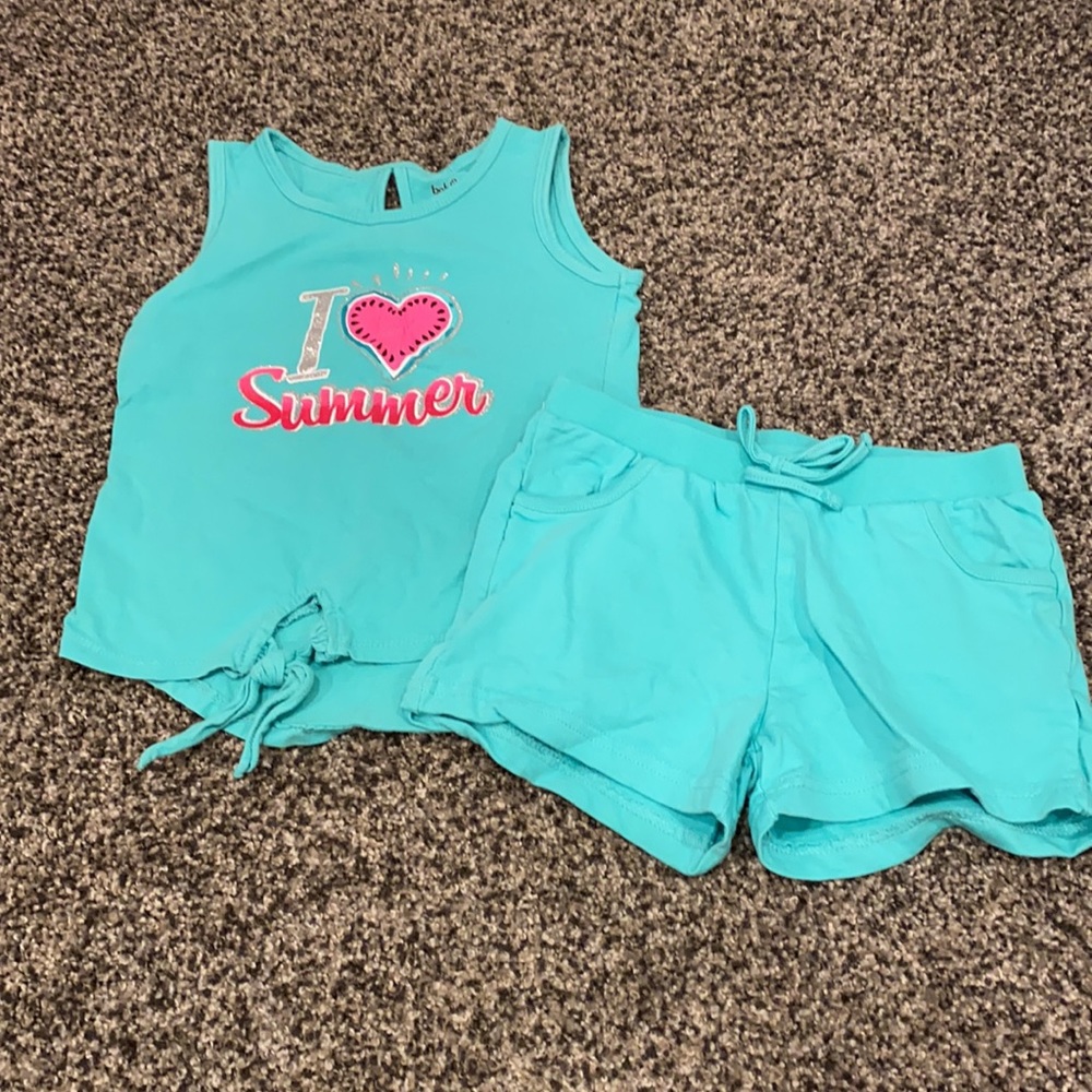 I 💗 summer tank top with shorts